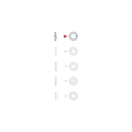 Washer Spring 1 - 353443X1 - Massey Tractor Parts