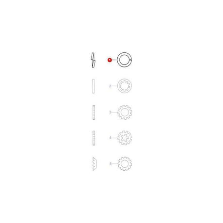 Washer Spring 5/8 - 353433X1 - Massey Tractor Parts