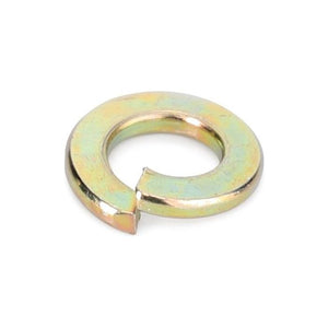 A close-up of the Massey Ferguson M6 helical metallic split lock washer, designed as a spring to prevent the loosening of bolted joints, branded by AGCO (model number 339375X1).