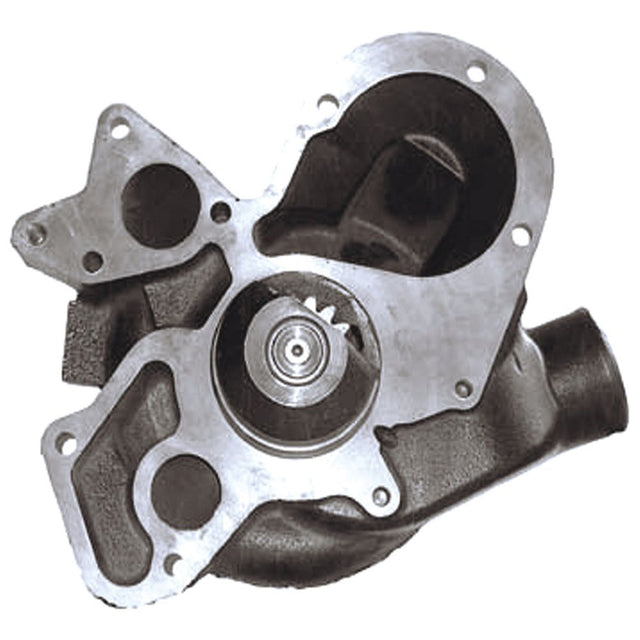 Image of the Sparex Water Pump Assembly (Supplied with drive gear) - S.39874, highlighting its metal casing, impeller, and mounting points.