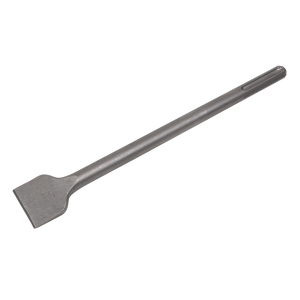 The Sealey Wide Chisel 50 x 400mm - SDS MAX - X1WC is equipped with a long, 400mm handle and a flat, broad blade, making it ideal for tasks such as chipping or removing materials.