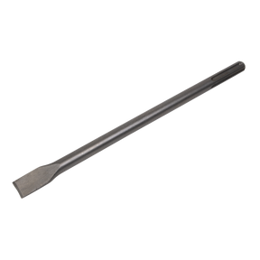 The Sealey Chisel 20 x 400mm - SDS MAX - X2CH features a pointed tip on one end and a flat handle on the other, making it ideal for cutting or shaping hard materials. With a blade width of 20mm, it is perfect for detailed work.