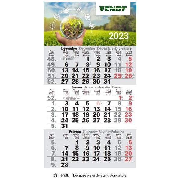 Fendt Table Calendar - X991021006000 - Farming Parts