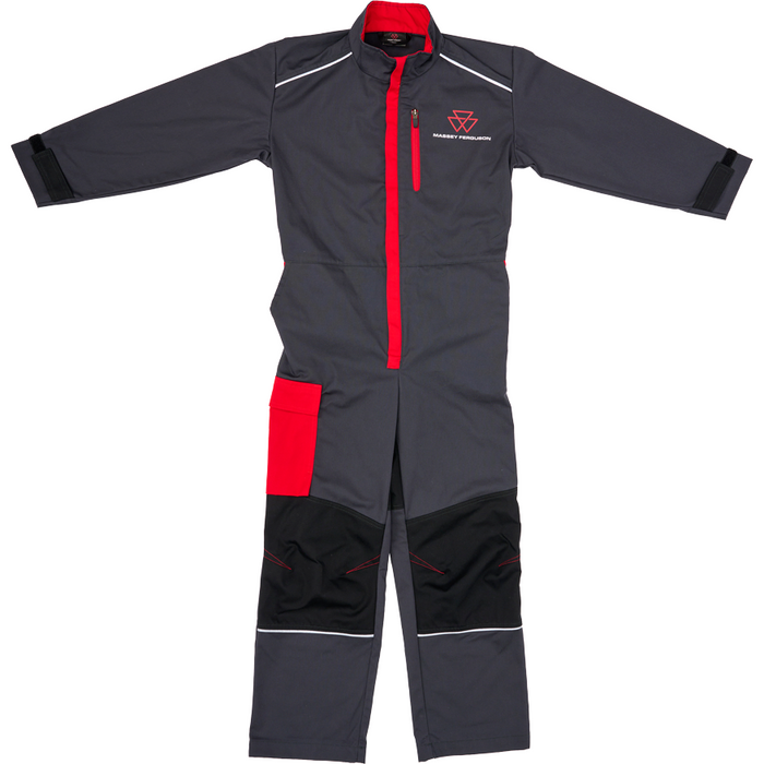 Massey Ferguson Kids' Overall – Durable, Reflective & Adjustable Workwear | X993532207