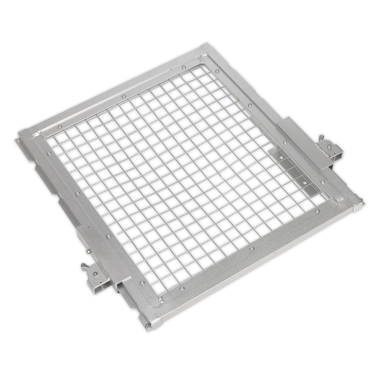 The Sealey Safety Guard for YK30F, YK30FAH, YK30FFP - YKSG30 features a grid pattern metal fan grille with a lightweight aluminium frame, designed to protect internal components.