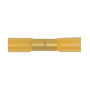 Heat Shrink Butt Connector Terminal Ø6.8mm Yellow Pack of 50 - YTSB50 - Farming Parts