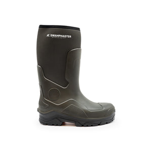 Swampmaster Pro Ranger S5S Safety PU-Neoprene Wellington Green | BB-SWP780