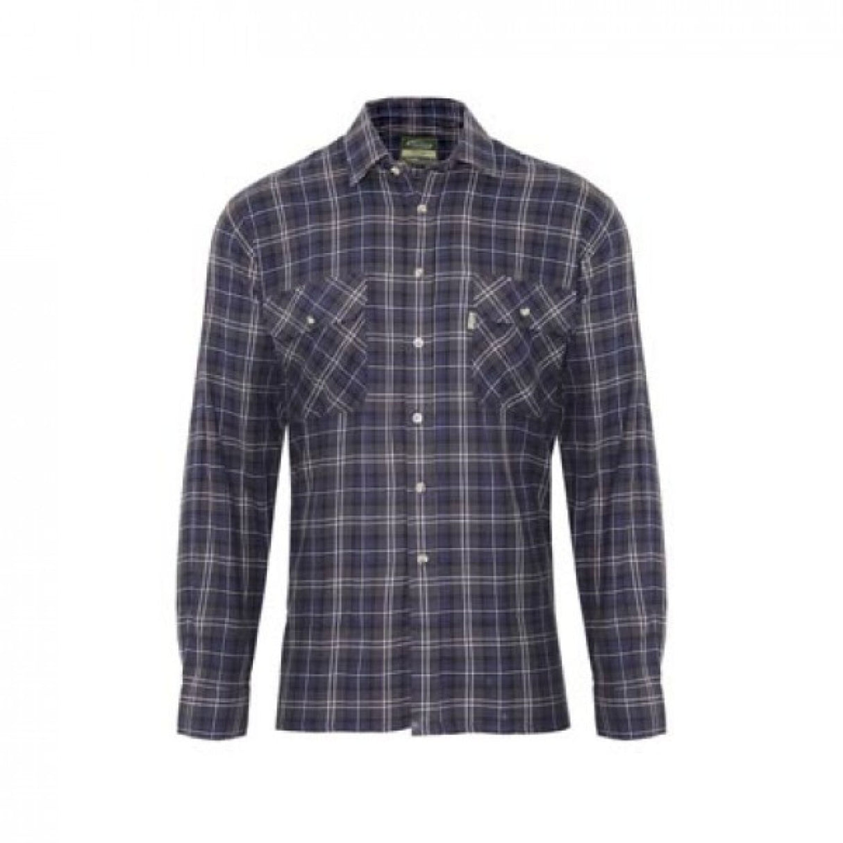 Champion Kilbeggan Cotton Long-Sleeved Shirt – Green/Blue | Soft Flannel Work & Leisure Shirt (3020GRN)