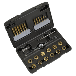 Sealey | Titanium Coated Hexagonal Tap & Die Set 26pc - AK3026