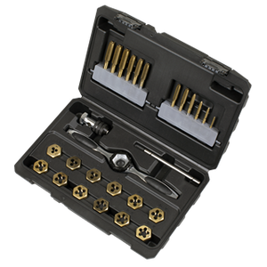 Sealey | Titanium Coated Hexagonal Tap & Die Set 26pc - AK3026