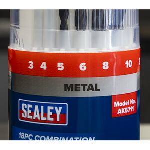 Sealey | Combination Drill Bit Set 18pc - AK5711