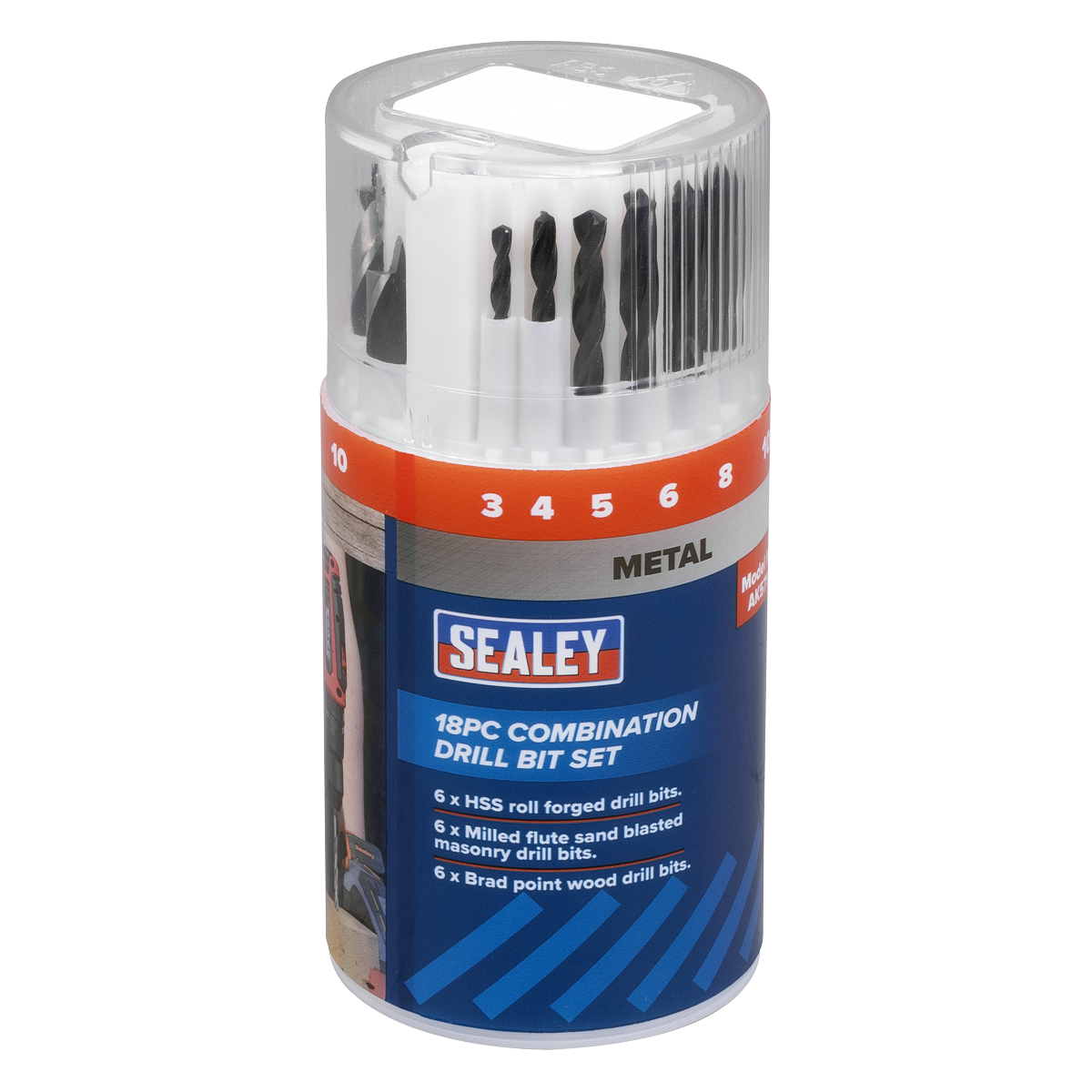 Sealey | Combination Drill Bit Set 18pc - AK5711