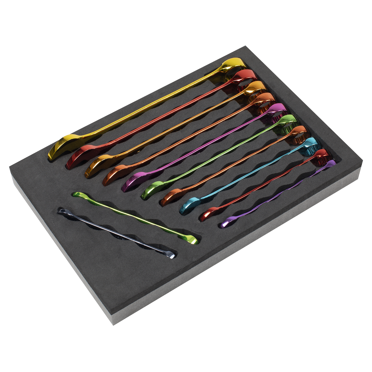 Sealey | Premier Multi-Coloured Combination Spanner Set 12pc - AK63267