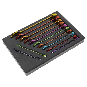 Sealey | Premier Multi-Coloured Combination Spanner Set 12pc - AK63267