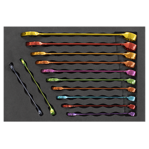 Sealey | Premier Multi-Coloured Combination Spanner Set 12pc - AK63267