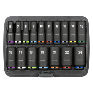 *SPECIAL PRICE* - Sealey | Deep Impact Socket Set 3/8”Sq Drive 17pc - AK68219