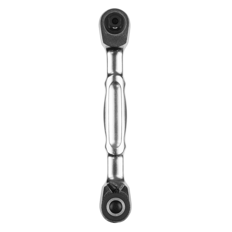 Micro Ratchet Bit Driver & Wrench 1/4"Sq & 1/4"Hex Drive - AK6972