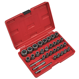 Sealey | Slim Design Bolt & Nut Extractor Set 32pc - AK8132