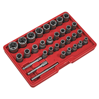 Sealey | Slim Design Bolt & Nut Extractor Set 32pc - AK8132