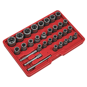 Sealey | Slim Design Bolt & Nut Extractor Set 32pc - AK8132