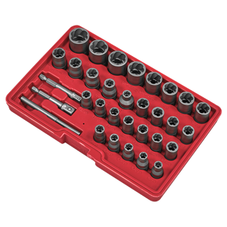 Sealey | Slim Design Bolt & Nut Extractor Set 32pc - AK8132