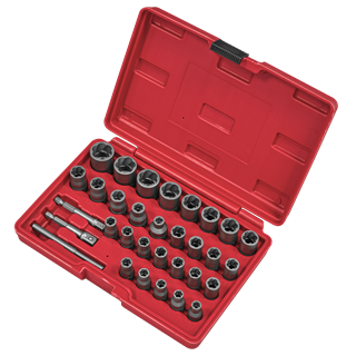 Sealey Slim Design Bolt & Nut Extractor Set 32pc AK8132