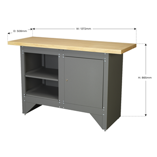 Sealey Adjustable Height Mobile Workstation Removable Top Tray AP201