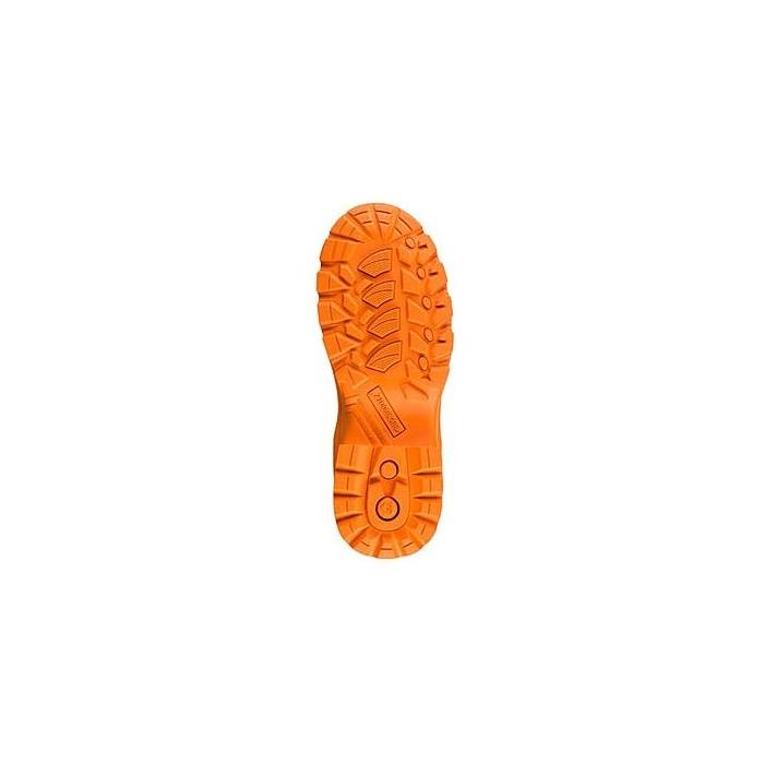 *STOCK CLEARANCE* - UK Size 4 - Buckler Hi-Viz Safety Wellies – Black & Orange Waterproof Boots | BBZ8000BK/OR