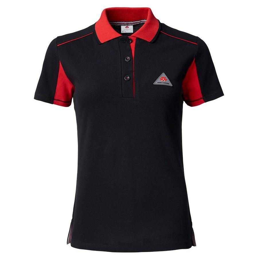 *SPECIAL PRICE* - Massey Ferguson Ladies Black Polo with Red Trim and Logo | X993322002