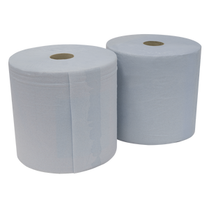 2-Ply Blue Wiper Roll 400m x 260mm - Pack of 2