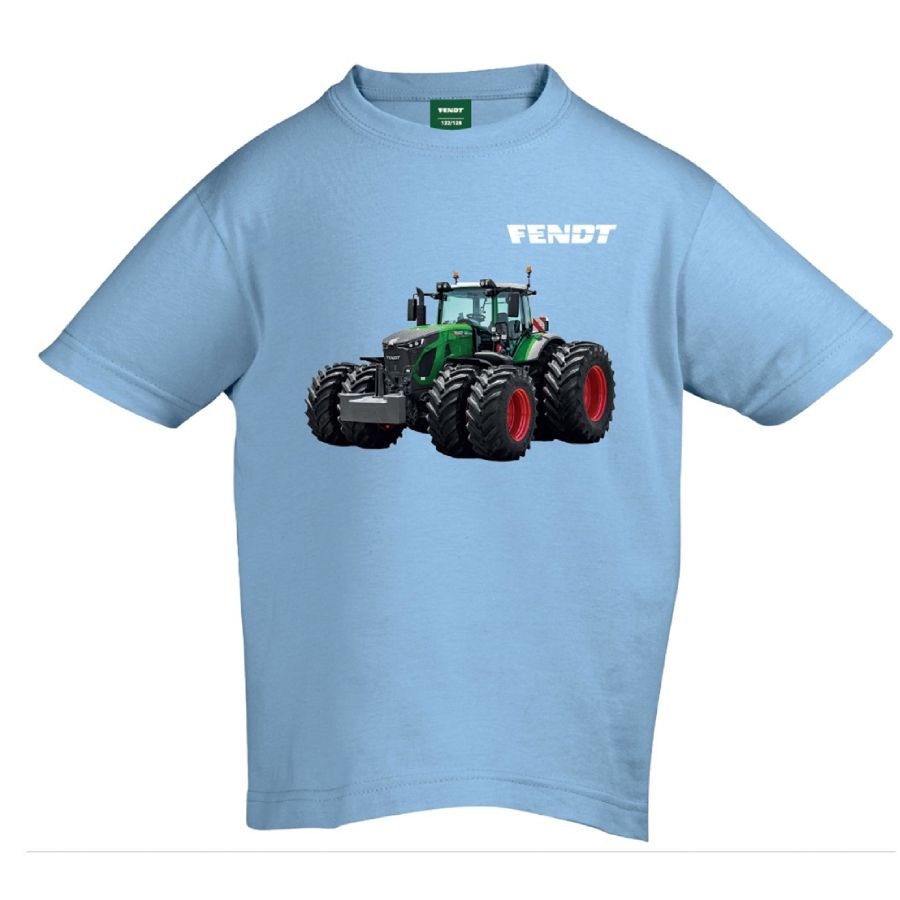 Fendt Kids Blue Power T-Shirt with Comic Tractor Print - X99102519
