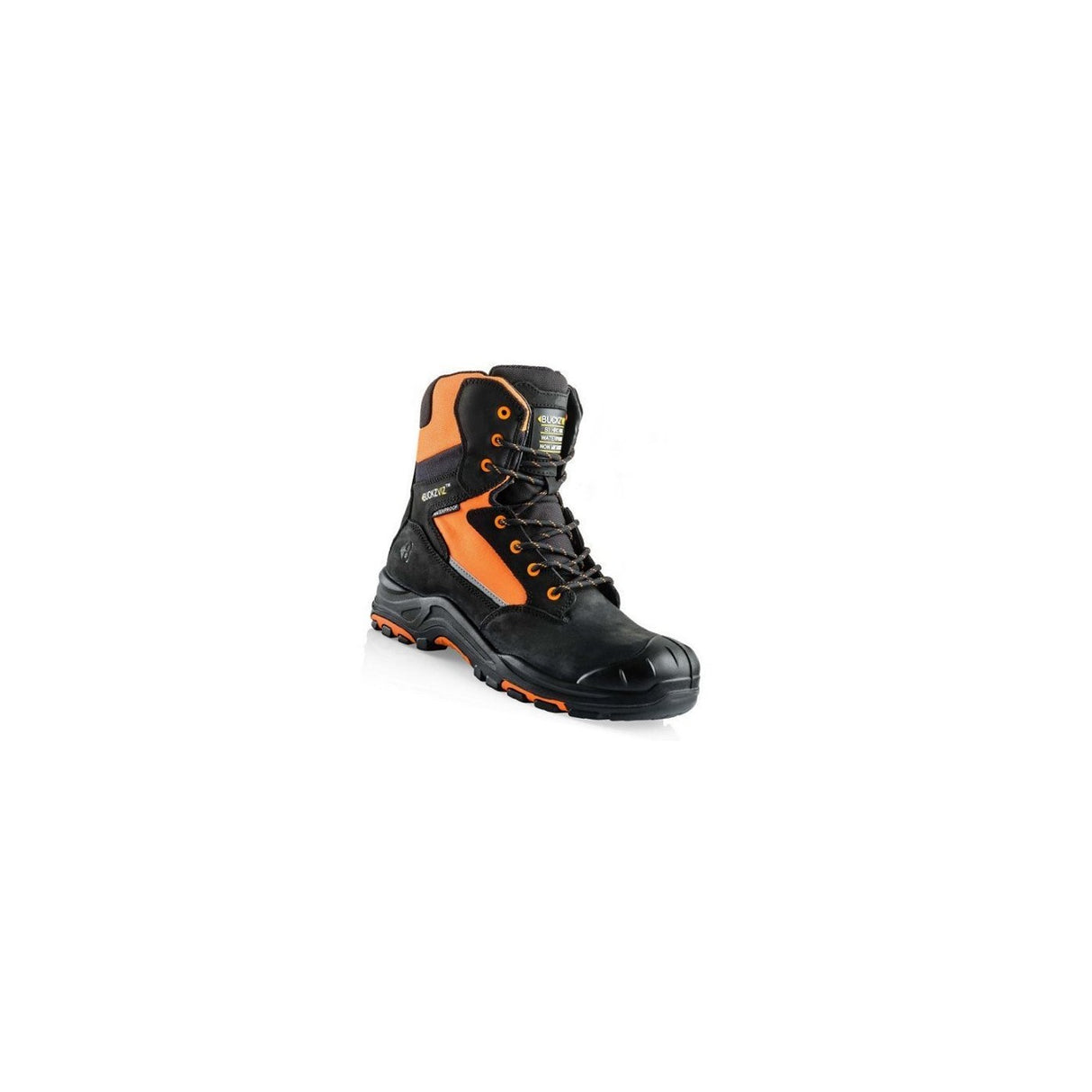 *STOCK CLEARANCE* - Buckler BVIZ1BK-OR-06 WATERPROOF Safety Boots Hi-Viz High Leg Size UK 6