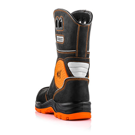 Buckler - BVIZ5 S7 Orange/Black 360° High Visibility Waterproof Safety Rigger Boots - Farming Parts