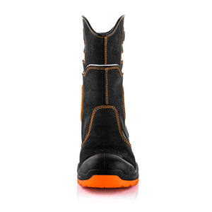Buckler - BVIZ5 S7 Orange/Black 360° High Visibility Waterproof Safety Rigger Boots - Farming Parts