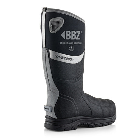 Buckbootz Safety Wellington, Black - BBZ9000BK