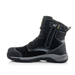 Buckbootz Blastz High Leg Lace/Zip Boot Stone | Waterproof Safety