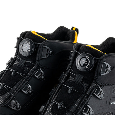 Buckbootz WHEELZMID Tradez FITGO Boot – Black, Lightweight S1PS