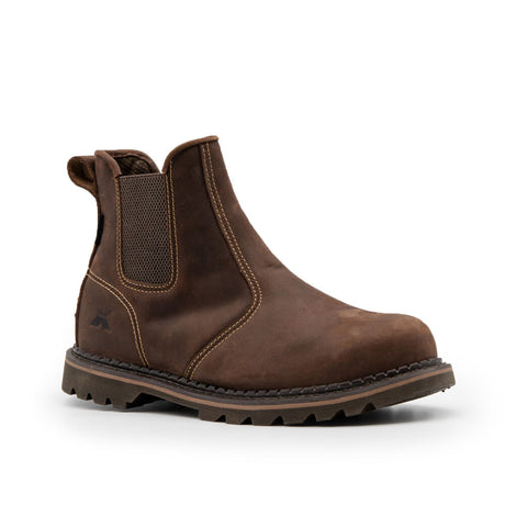 Xpert Heritage Trader SBP Safety Dealer Boot – Brown, Steel Toe & Goodyear Welted Construction