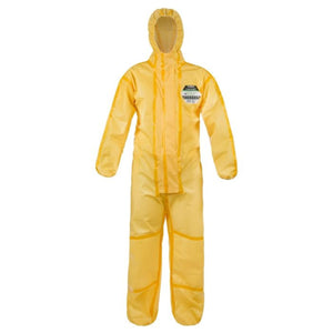 Chemmax 1 Yellow Coverall with Hood for Hazard Protection | BB-LKCT1S4283