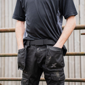 Xpert Pro Black Stretch Work Belt with Rubberised Buckle | BB-XPP14