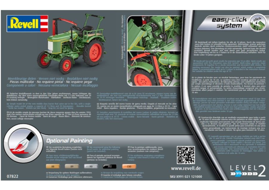 Fendt F 20 Dieselross 1:24 Scale Tractor Model Kit by Revell | AG-X991021121000