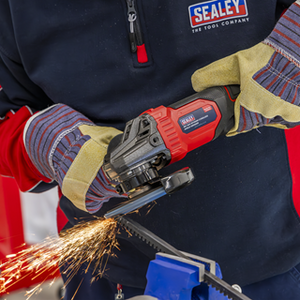 Sealey | 115mm Cordless Angle Grinder 18V 3Ah - Red - CP401LI