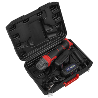 115mm Cordless Angle Grinder 18V 3Ah - Red - CP401LI