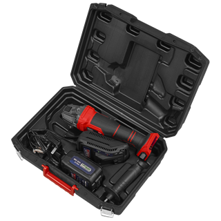 115mm Cordless Angle Grinder 18V 3Ah - Red - CP401LI