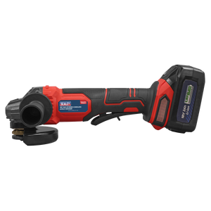 Sealey | 115mm Cordless Angle Grinder 18V 3Ah - Red - CP401LI