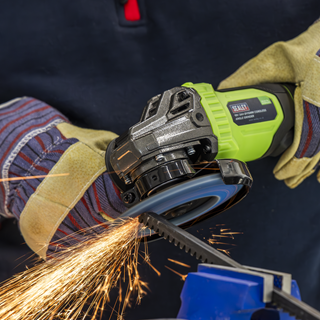 Sealey 18V 3Ah 115mm Cordless Angle Grinder Green CP401LIHV