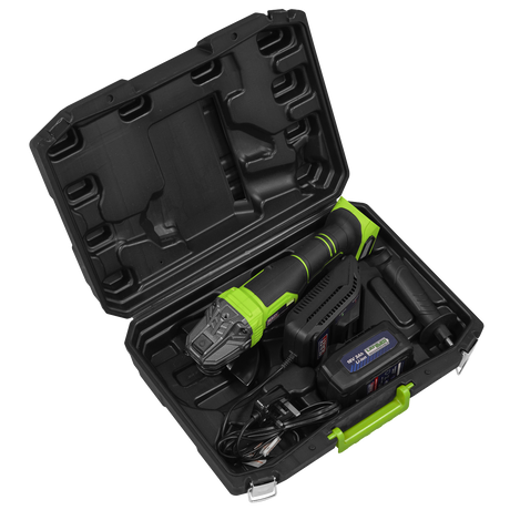 Sealey 18V 3Ah 115mm Cordless Angle Grinder Green CP401LIHV