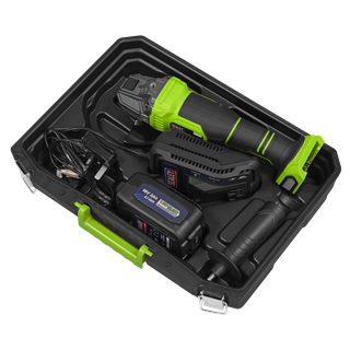 Sealey 18V 3Ah 115mm Cordless Angle Grinder Green CP401LIHV