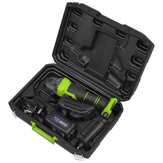 Sealey 18V 3Ah 115mm Cordless Angle Grinder Green CP401LIHV