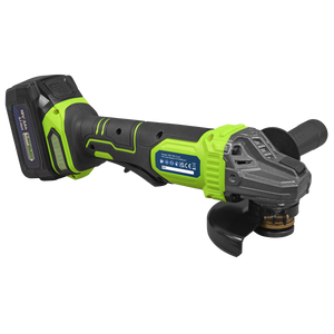 Sealey | 18V 3Ah 115mm Cordless Angle Grinder - Green - CP401LIHV